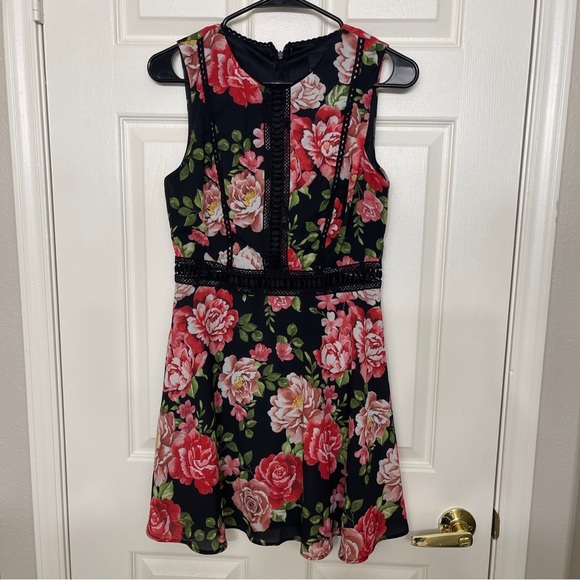 Disney Dresses & Skirts - Disney Princess Black and Pink Floral Dress